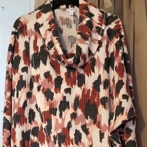 Lularoe cow neck blouse size large